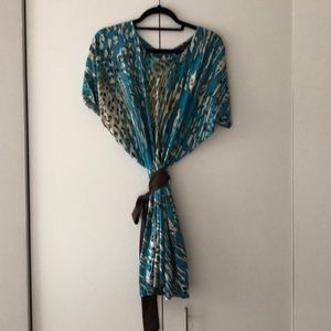 Leopard print, silky dress